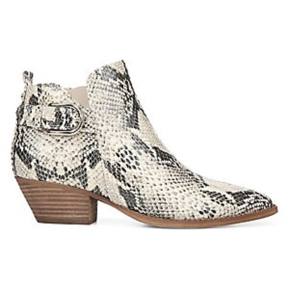 Sam Edelman
Women's Neena Snake-Print Boot Booties Size 9.5?